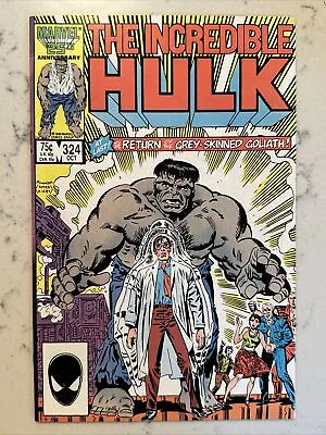 Buy INCREDIBLE HULK #324 VF, Return Of The Grey Hulk, Marvel Comics 1986 • 19.79£