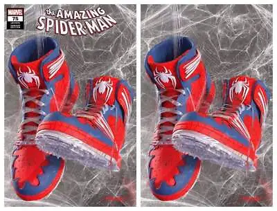 Buy THE AMAZING SPIDER-MAN #75 Mike Mayhew  Sneakerhead  Variant Set • 26.95£