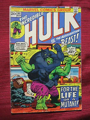 Buy Incredible Hulk #161, Hulk Vs. Beast Vera Cantor Death Of The Mimic Herb Trimpe • 15.98£