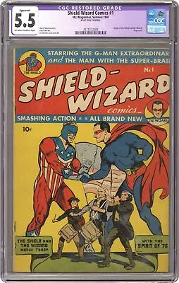 Buy Shield-Wizard Comics #1 CGC 5.5 TRIMMED 1940 4121072009 • 667.80£