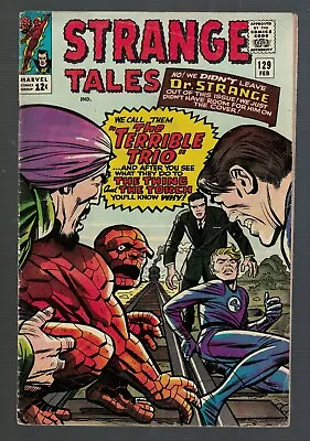 Buy Marvel Comics Strange Tales 129 VG+ 4.5  Dr Strange Fantastic Four 1964 • 56.99£