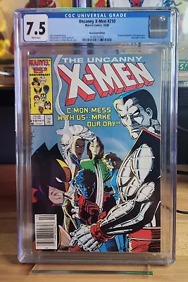 Buy 1986 Marvel Comics UNCANNY X-MEN #210 CGC 7.5 Key Newstand • 20.46£