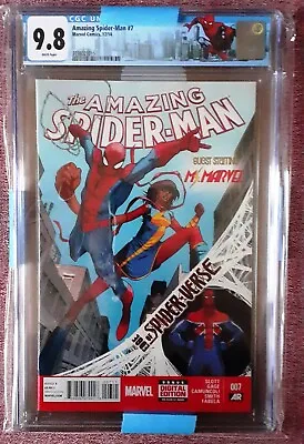 Buy Amazing Spider-Man #7 2014 CGC 9.8 1st Spider-UK Cover App NEW Custom CGC Label • 84.99£