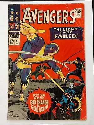 Buy Avengers #35 VG-FINE 5.0  Living Laser App, Black Widow, & Bill Foster App. 1966 • 7.91£