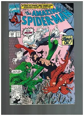 Buy Amazing Spider-Man 342 With The Black Cat!   Fine-  1990 Marvel Comic • 3.11£