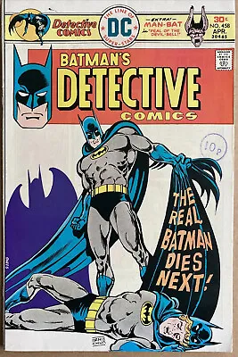 Buy Detective Comics #458 April 1976 NICE HIGHER GRADE Man-Bat App OW To W Pages • 14.99£