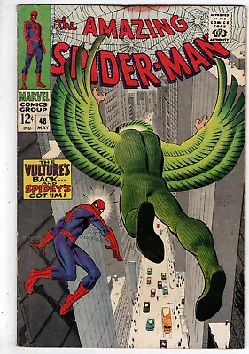 Buy Amazing Spider-man #48 (1967) - Grade 4.5 - 1st Appearance Blackie Drago Vulture • 63.96£
