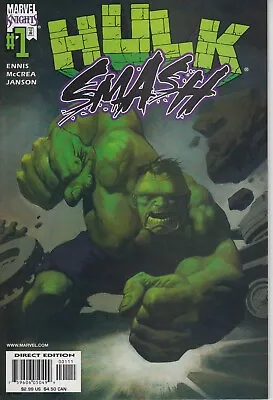 Buy Hulk Smash 1 - 2001 - Marvel Knights - Ennis - Very Fine/Near Mint - • 1.99£