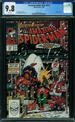 Buy AMAZING SPIDER-MAN 314 CGC 9.8 (1989), McFarlane Cover & Art, Christmas Cover • 200.12£