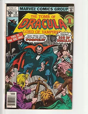 Buy The Tomb Of Dracula #54 FN/FN- Lord Of Vampires MARVEL Comic Book 1977 • 7.06£