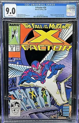 Buy X-FACTOR #24 CGC 9.0 NM (1st Series) 1st App & Origin Of Archangel Key, Jan 1988 • 98.55£