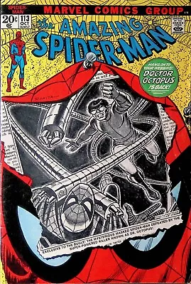 Buy Amazing Spider-Man #113 (vol 1), Oct 1972 - VG+ - Marvel Comics • 29.96£