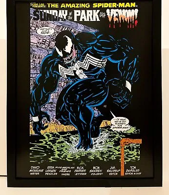 Buy Amazing Spider-Man #332 Venom By Erik Larsen 11x14 FRAMED Marvel Comics Art Prin • 37.80£