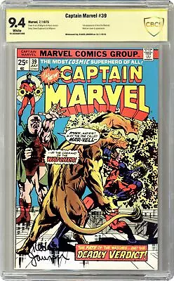 Buy Captain Marvel #39 CBCS 9.4 SS Janson 1975 18-3CE0A84-008 • 146.81£