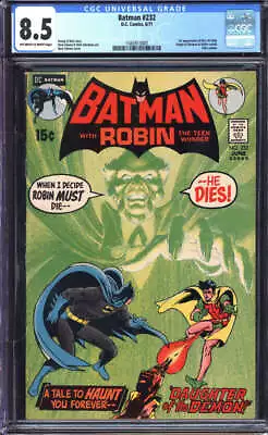 Buy Batman #232 Cgc 8.5 Ow/wh Pages // 1st Appearance Of Ra's Al Ghul Dc Comics 1971 • 794.34£