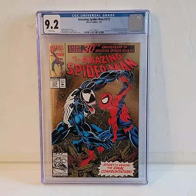 Buy Amazing Spider-Man #375 1993 CGC 9.2 Wp - Mark Bagley Holo-grafx Cover • 60.32£