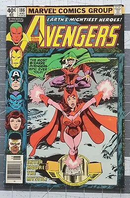 Buy Avengers #186 (Marvel, 1979) 1st Chthon Origin Scarlet Witch Very Fine • 15.88£