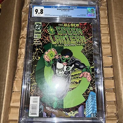 Buy Green Lantern V3 # 51 Cgc 9.8 1st New Green Lantern Multi-pack Kyle Rayner 1994 • 102.46£