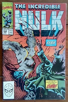 Buy The Incredible Hulk 368, Sam Kieth On Pencils, Marvel Comics, April 1990, Vf • 3.99£