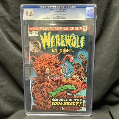 Buy Werewolf By Night 27 CGC 9.6 Bronze Age Horror Monster Comic Book  • 134.28£
