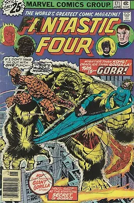 Buy Marvel Comics Group Fantastic Four Death Is A Golden Gorilla!  No 171 June 1976 • 7.99£