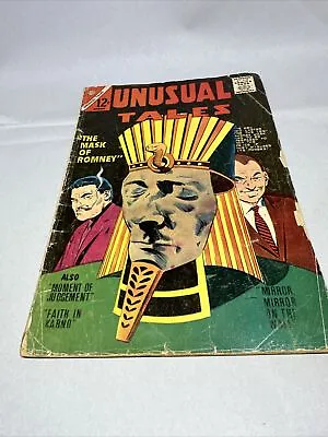 Buy UNUSUAL TALES #43 1964 Charlton EGYPTIAN MASK Of ROMNEY Cover FANTASY SCI-FI • 8.29£