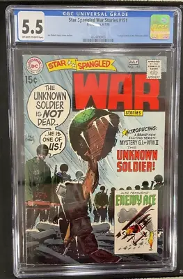 Buy Star Spangled War Stories #151 First Appearance Unknown Soldier CGC 5.5 • 87.75£