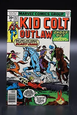 Buy Kid Colt Outlaw (1948) #217 1st Print Herb Trimpe Cover Reprints Stan Lee VF+ • 4£