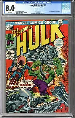Buy Incredible Hulk #163 CGC 8.0 • 86.93£