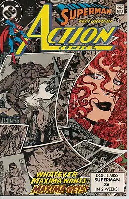 Buy  Action Comics  No 645 1989  Maxima  Superman C/a George Perez Dc 9.4 Nmt • 7.99£