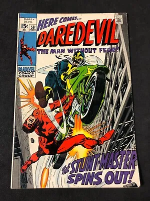 Buy Marvel Comics Daredevil The Man Without Fear #58 1969 1st App Stunt-Master VG • 19.79£