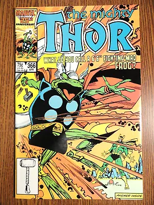 Buy Mighty Thor #366 Simonson Cover VF+ Frog Key 1st Print Loki Throg Marvel MCU • 23.97£