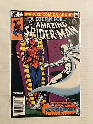 Buy Amazing Spider-Man #220 (1981) Moon Knight Appearance! Newsstand! • 24.06£