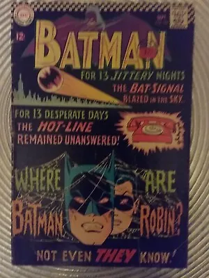 Buy Vintage US Batman Comic #184 September 1966 DC Comics • 12.99£