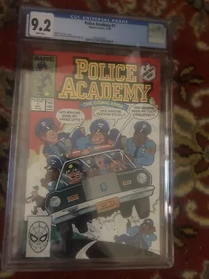 Buy CGC 9.2 Police Academy The Comic Book # 1 Marvel Comics 9.2 White Pages • 47.65£