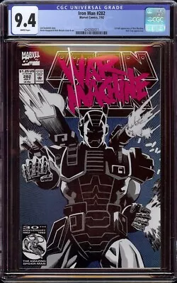 Buy Iron Man # 282 CGC 9.4 White (Marvel, 1992) 1st Appearance Of War Machine • 118.59£