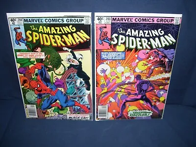 Buy The Amazing Spider Man #203 -#204 Marvel Comics 1980 W/ Bag And Board Newsstand • 32.16£
