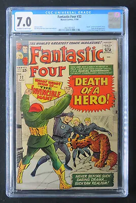Buy Fantastic Four #32 Cgc 7.0 ¢ - 'death' Of Doctor Franklin Storm • 160£