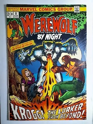 Buy Werewolf By Night 8 Fine 1973.First App.Krogg.Cent Copy.First Printing.Marvel  • 34.34£