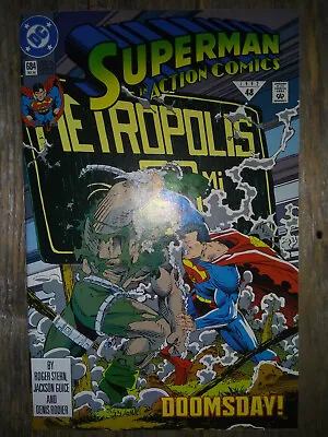 Buy 1992 DC Comics Superman #684 Action Comics Metropolis Doomsday Superhero Book • 5.83£