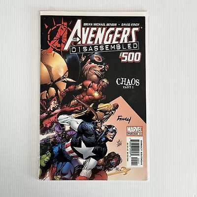 Buy Avengers Disassembled #500 2005 Dynamic Forces Signed By David Finch 60/499 • 18£