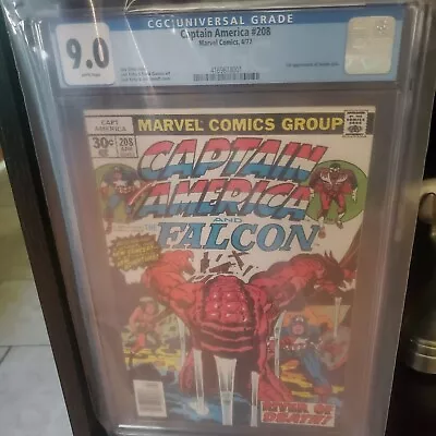 Buy Captain America #208 CGC 9.0 (1977) - 1st App Of Arnim Zola • 59.96£