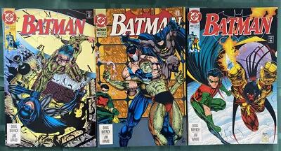 Buy Batman #488 489 & 490 Comic Lot DC 1993 1st Print 2nd App Bane 1st Azrael • 15.94£
