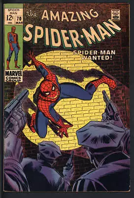 Buy Amazing Spider-man #70 5.5 // 1st Cameo Appearance Vanessa Fisk Marvel 1969 • 49.02£