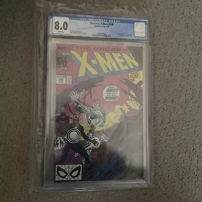Buy Marvel Uncanny X-Men #248 (1989) CGC 8.0 WHITE 1st Jim Lee On X-Men! • 31.77£