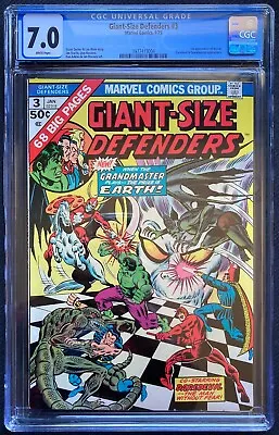Buy Giant Size Defenders #3 CGC 7.0 1st Appearance Of Korvac! Marvel 1975 • 79.50£