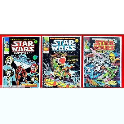 Buy Star Wars Weekly # 21 22 23    3 Comics Bag And Board 12 7 78 UK 1978 (Lot 2197 • 26.13£
