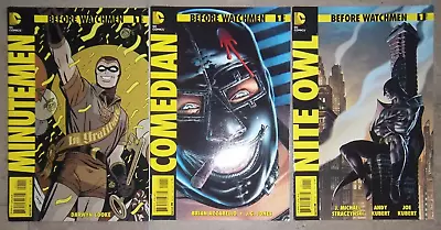 Buy Before Watchmen Minutemen #1 Comedian #1 Nite Owl #1 2012 DC Comics Lot Bundle • 5.95£
