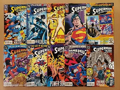 Buy Action Comics #689,692-694,695 + Variant,697,698,700,701 Lot Of 10 VF/NM Avg • 14.24£