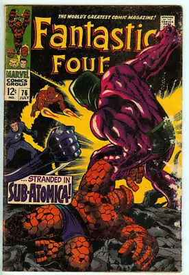 Buy Fantastic Four #76 3.0 // Silver Surfer + Galactus Appearance 1968 • 24.54£